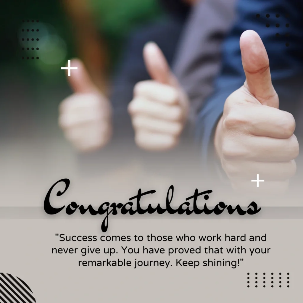 Congratulations Wishes for Success