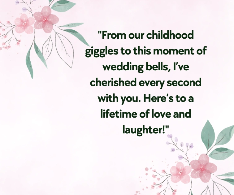 Wedding Wishes for Sister