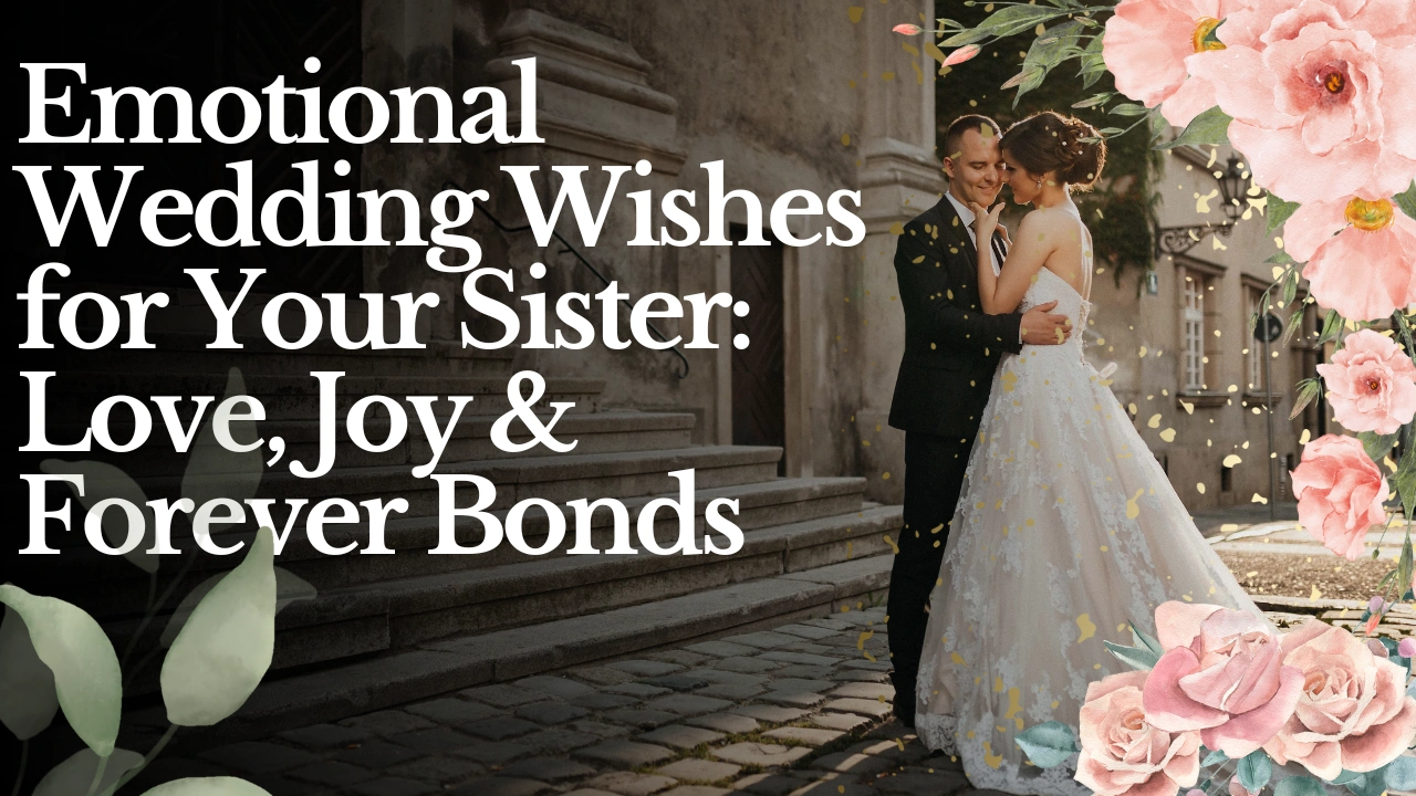 Emotional Wedding Wishes for Your Sister: Love, Joy & Forever Bonds