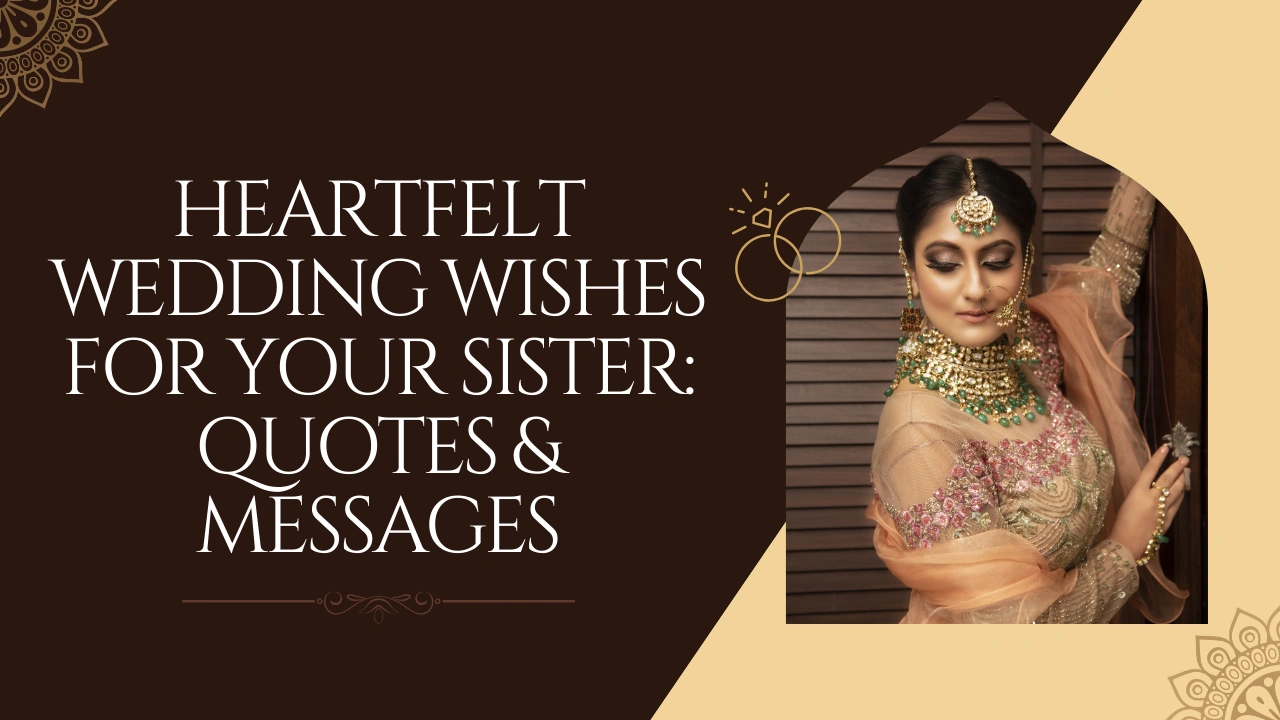 Heartfelt Wedding Wishes for Your Sister: Quotes & Messages