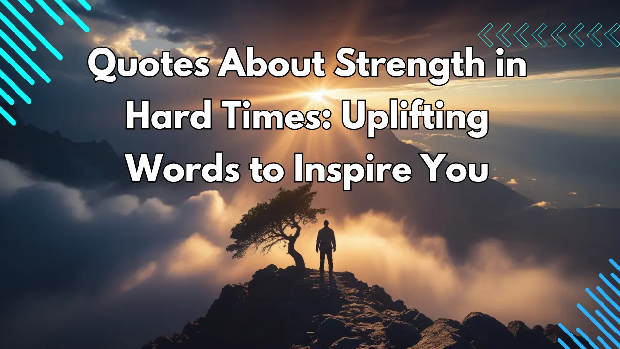 Quotes About Strength in Hard Times